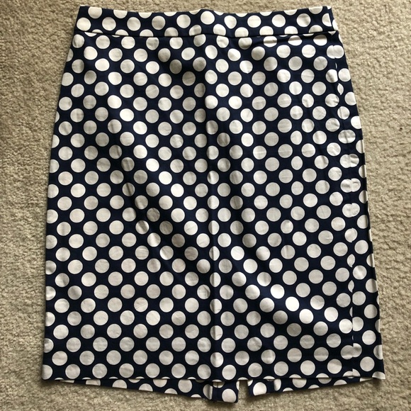 J.crew factory navy and beige pencil skirt-size 4 - Picture 1 of 2